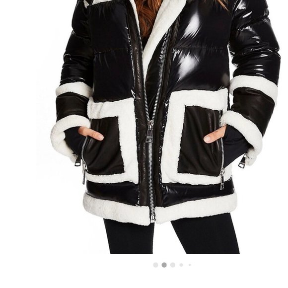 SAM. Entourage Shearling-Trimmed Coat - STYLE NO LONGER MADE OR AVAIL. ANYWHERE! - Picture 2 of 6